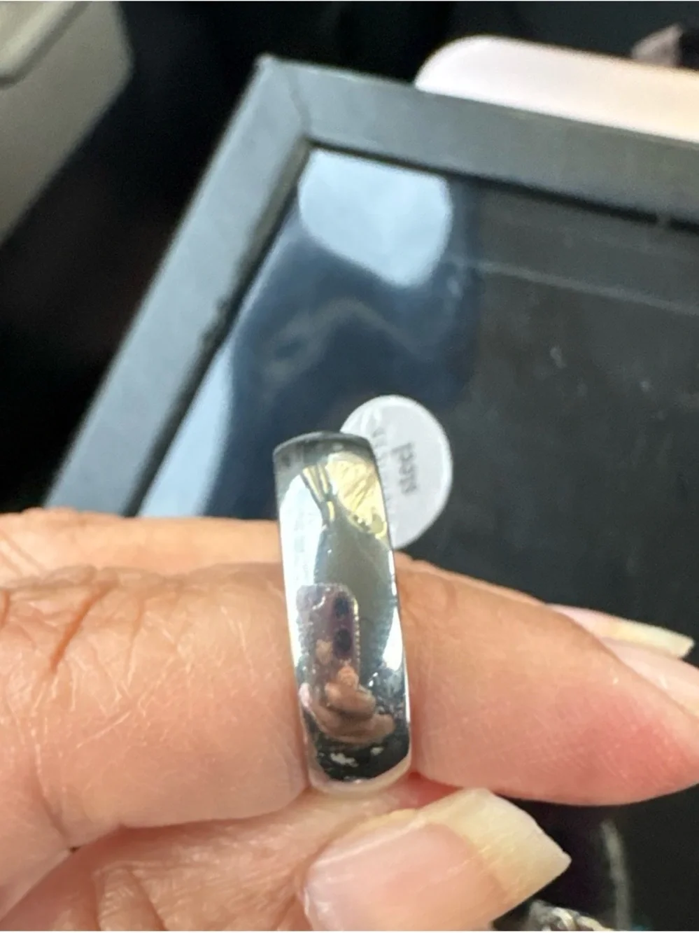 Polished Silver Smart Ring - Silver